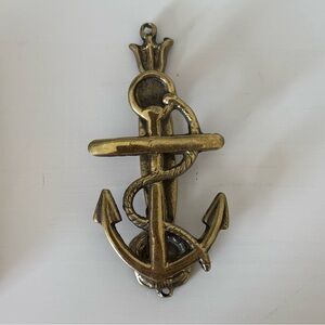 Gold Nautical Anchor Doorknocker